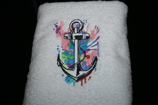Serviette de bain encre marine