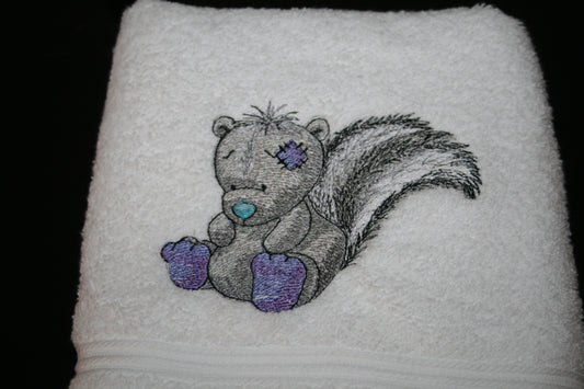 Serviette de bain petit putois