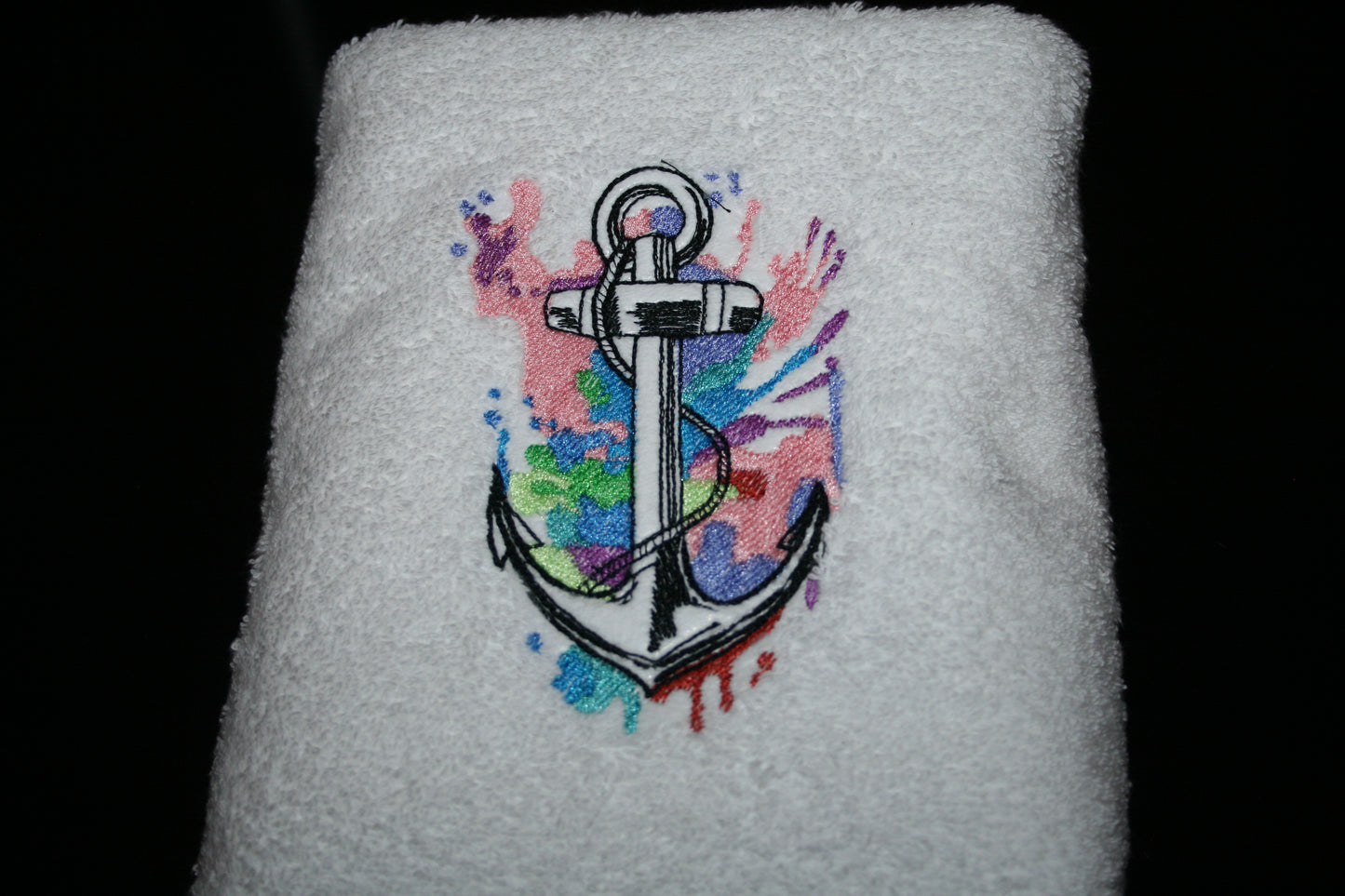 Serviette de bain encre marine